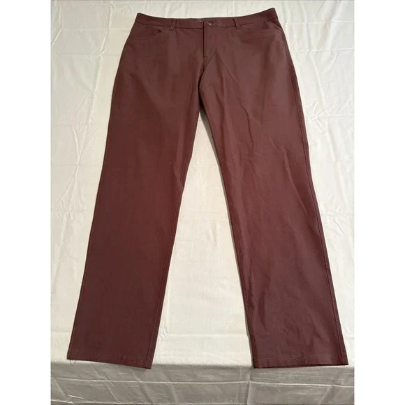 PANTS Vuori Meta Men's 36x32 Stretch Chino Performance Chestnut Brown V430
